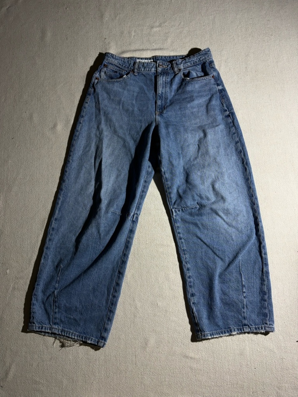 Zara Blue Wide Leg Flare Jeans - Picture 2 of 8